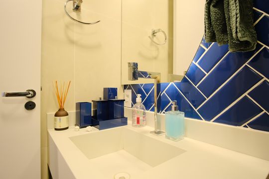 Banheiro Social de apartamento à venda com 2 quartos, 49m² em Vila Matilde, São Paulo