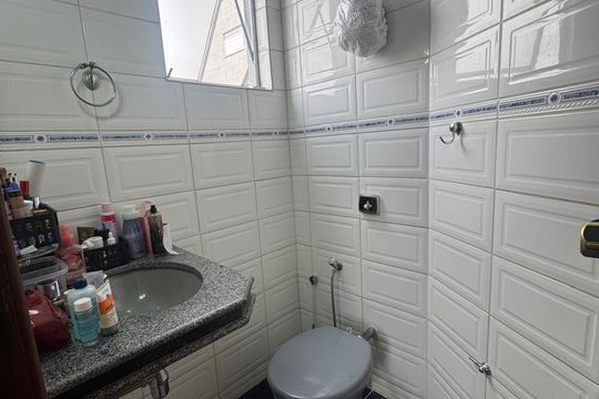 banho de apartamento à venda com 3 quartos, 121m² em Sagrada Família, Belo Horizonte