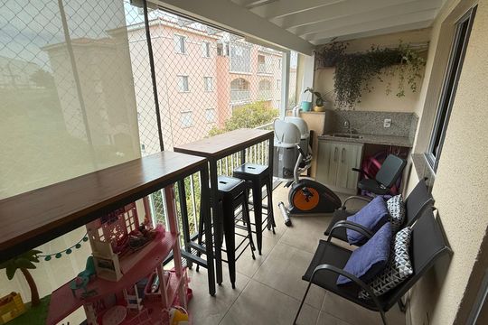 Varanda de apartamento à venda com 3 quartos, 82m² em Loteamento Center Santa Genebra, Campinas