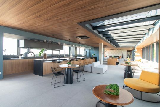Área comum - Churrasqueira de apartamento à venda com 1 quarto, 46m² em Cidade Baixa, Porto Alegre