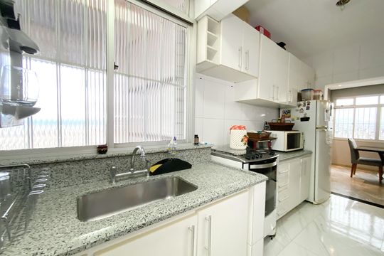 Cozinha de apartamento à venda com 4 quartos, 180m² em Sagrada Família, Belo Horizonte