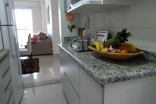 Cozinha de apartamento à venda com 3 quartos, 77m² em Jardim Messina, Jundiaí