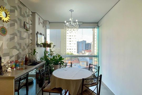 Varanda de apartamento à venda com 2 quartos, 56m² em Pompeia, São Paulo