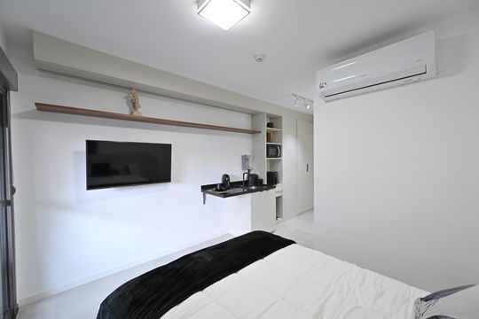 Sala/Quarto de kitnet/studio para alugar com 1 quarto, 27m² em Vila Clementino, São Paulo