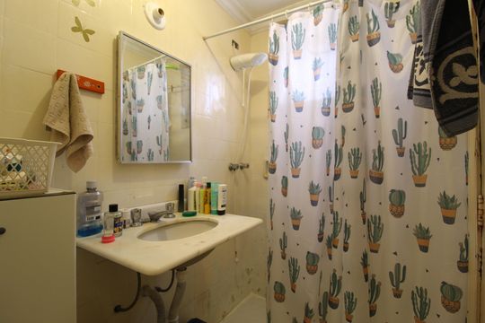 Banheiro da Suíte de apartamento para alugar com 3 quartos, 100m² em Itaim Bibi, São Paulo