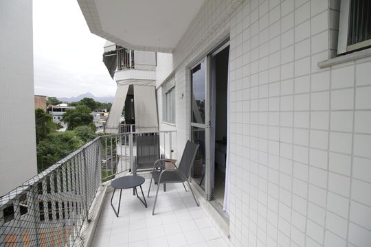 Varanda da Sala de apartamento à venda com 2 quartos, 80m² em Taquara, Rio de Janeiro