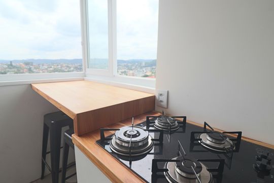 Detalhe da cozinha de kitnet/studio à venda com 1 quarto, 37m² em Hamburgo Velho, Novo Hamburgo