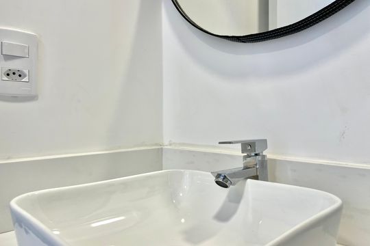Banheiro Social de apartamento à venda com 2 quartos, 40m² em Planalto Paulista, São Paulo