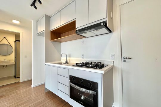 Cozinha de apartamento à venda com 2 quartos, 40m² em Planalto Paulista, São Paulo