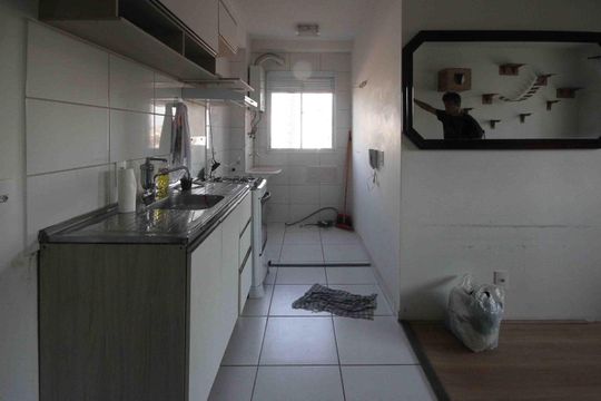 Cozinha de apartamento à venda com 2 quartos, 42m² em Vila Ema, São Paulo
