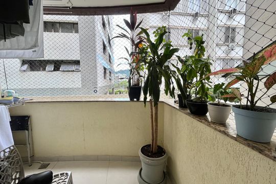 Varanda  de apartamento para alugar com 1 quarto, 45m² em Lagoa, Rio de Janeiro