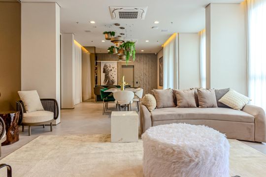 Área comum de apartamento para alugar com 1 quarto, 30m² em Campo Belo, São Paulo
