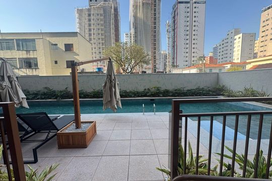 Área externa de apartamento à venda com 1 quarto, 24m² em Vila Olímpia, São Paulo