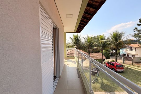 Varanda do Quarto 3 - Casa 2 de casa à venda com 10 quartos, 2802m² em Chácara Morada Mediterrânea, Jundiaí