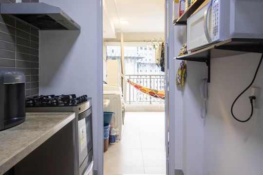 Cozinha de apartamento à venda com 2 quartos, 67m² em Vila Andrade, São Paulo