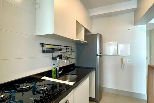 Cozinha de apartamento à venda com 2 quartos, 82m² em Pinheiros, São Paulo