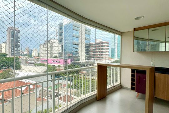 Varanda de apartamento à venda com 2 quartos, 82m² em Pinheiros, São Paulo