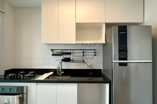 Cozinha de apartamento à venda com 2 quartos, 82m² em Pinheiros, São Paulo