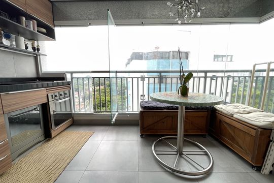Varanda de apartamento à venda com 1 quarto, 45m² em Butantã, São Paulo