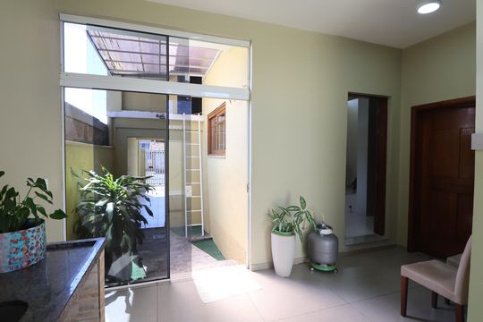 Área comum - Churrasqueira de casa à venda com 3 quartos, 163m² em Mathias Velho, Canoas