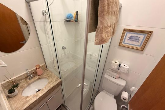 Banheiro de apartamento para alugar com 2 quartos, 54m² em Casa Verde Média, São Paulo