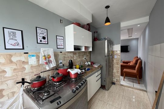 Cozinha de apartamento à venda com 2 quartos, 51m² em Anil, Rio de Janeiro