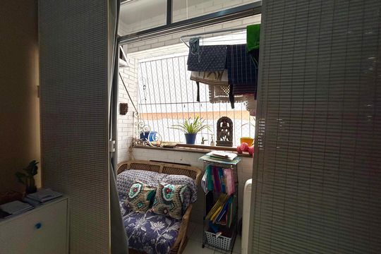 Quarto 2 - varanda de apartamento à venda com 2 quartos, 75m² em Ipanema, Rio de Janeiro