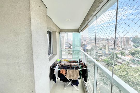 Varanda da Sala de apartamento à venda com 2 quartos, 60m² em Jardim São Paulo, São Paulo