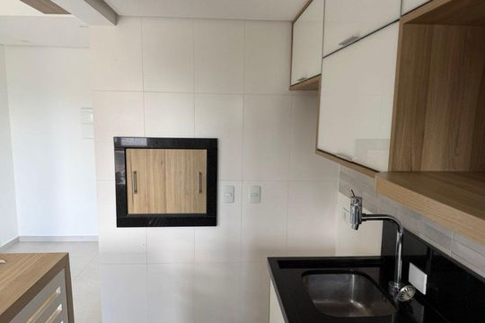 Cozinha de apartamento para alugar com 1 quarto, 42m² em Jardim Botânico, Porto Alegre