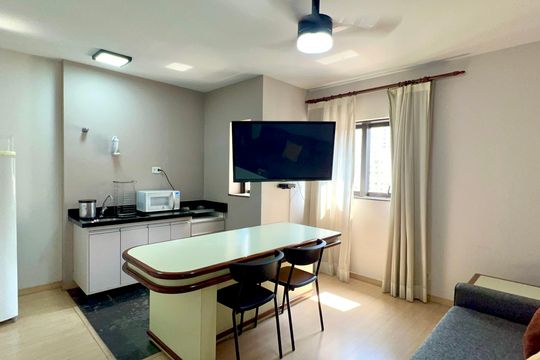 Sala de kitnet/studio à venda com 1 quarto, 37m² em Jardim Paulista, São Paulo