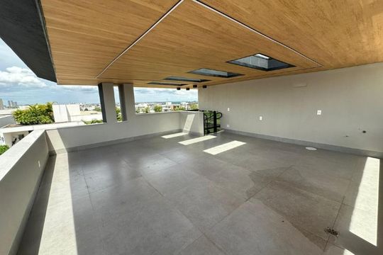 Sala de casa de condomínio para alugar com 5 quartos, 253m² em Nova Uberlândia, Uberlândia