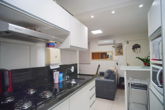 Cozinha de apartamento à venda com 2 quartos, 44m² em São Miguel, São Leopoldo