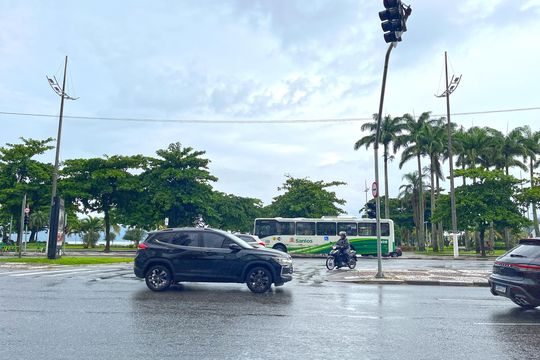 Vista da Rua de kitnet/studio para alugar com 1 quarto, 25m² em José Menino, Santos