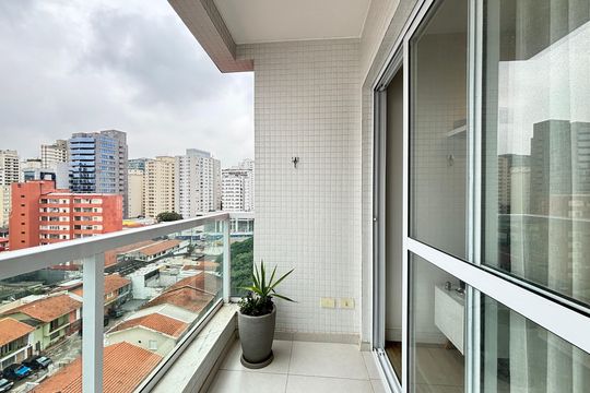 Varanda de apartamento à venda com 2 quartos, 63m² em Vila Olímpia, São Paulo