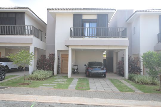 Fachada de casa de condomínio à venda com 3 quartos, 145m² em Bosque das Palmeiras, Campinas