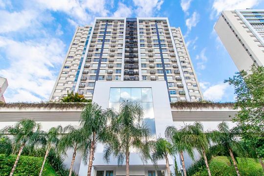 Fachada de apartamento à venda com 1 quarto, 45m² em Petrópolis, Porto Alegre