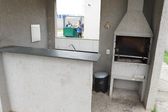 Área comum - Churrasqueira de apartamento para alugar com 2 quartos, 44m² em Vila Nova Bonsucesso, Guarulhos