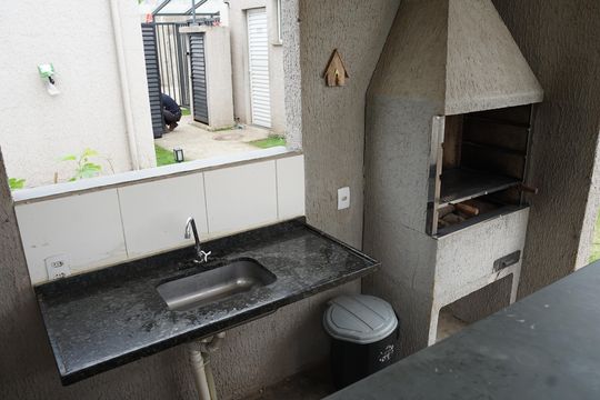 Área comum - Churrasqueira de apartamento para alugar com 2 quartos, 44m² em Vila Nova Bonsucesso, Guarulhos