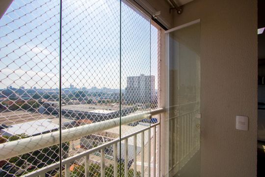 Varanda da sala de apartamento à venda com 2 quartos, 53m² em Casa Branca, Santo André