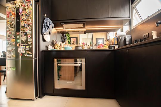 Cozinha de apartamento para alugar com 2 quartos, 65m² em Vila Clementino, São Paulo