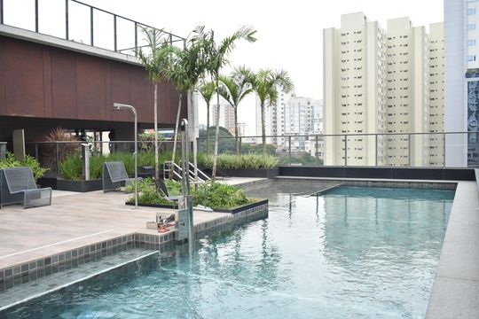 Área comum - Piscina de kitnet/studio à venda com 0 quarto, 28m² em Vila Clementino, São Paulo