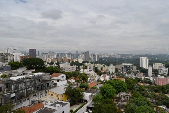 Vista da Varanda de apartamento à venda com 1 quarto, 70m² em Vila Madalena, São Paulo