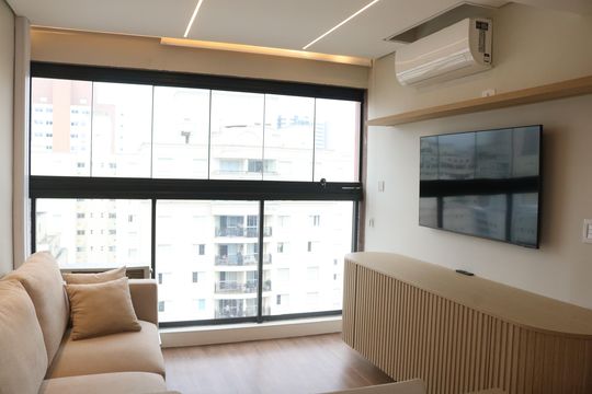 Sala de apartamento à venda com 1 quarto, 36m² em Pompeia, São Paulo