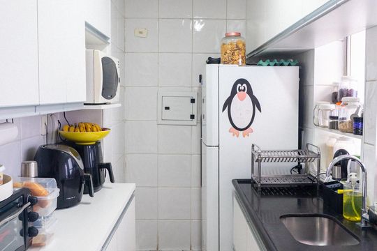 Cozinha de apartamento à venda com 3 quartos, 67m² em Vila Nova Caledonia, São Paulo