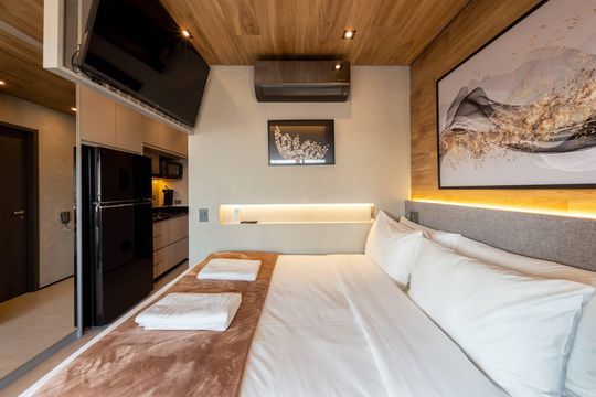 Sala/Quarto de kitnet/studio à venda com 1 quarto, 27m² em Jardim das Acacias, São Paulo