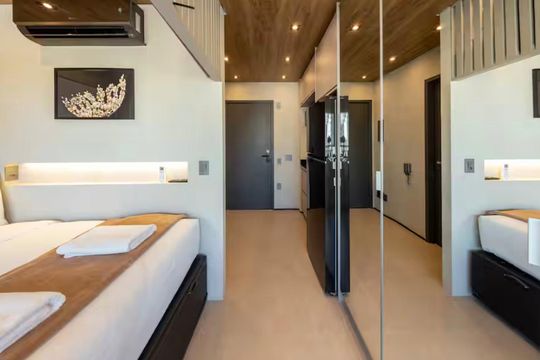Cozinha de apartamento à venda com 1 quarto, 27m² em Jardim das Acacias, São Paulo