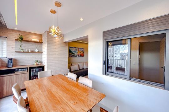 Varanda de apartamento à venda com 3 quartos, 79m² em Chácara Seis de Outubro, São Paulo