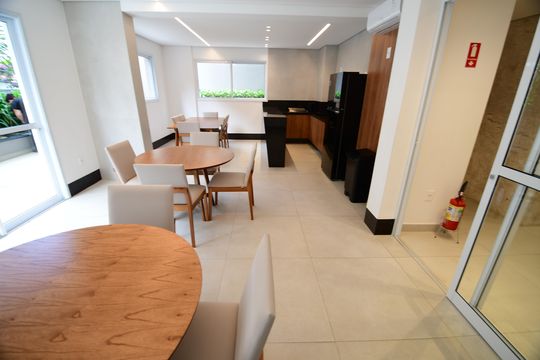 Área comum - Salão de festas de apartamento à venda com 1 quarto, 39m² em Cambuí, Campinas