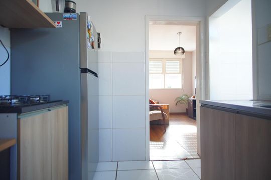 Cozinha de apartamento à venda com 1 quarto, 36m² em Sarandi, Porto Alegre