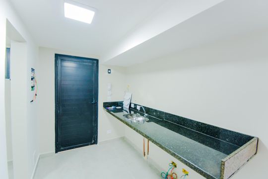Cozinha de kitnet/studio para alugar com 1 quarto, 37m² em Vila Galvão, Guarulhos